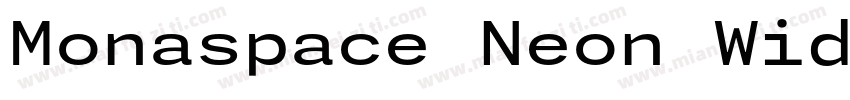 Monaspace Neon Wide字体转换